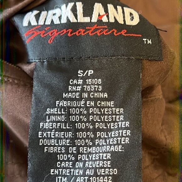 ‎Kirkland Signature Brown/Cream Reversible Vest Size S - Picture 13 of 13